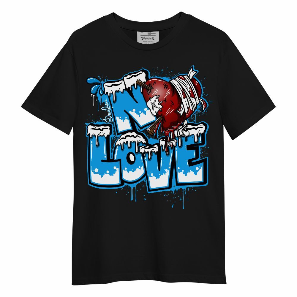 Shirt To Match Black University Blue 2022 13s - Drip No Love Streetwear Unisex Shirt