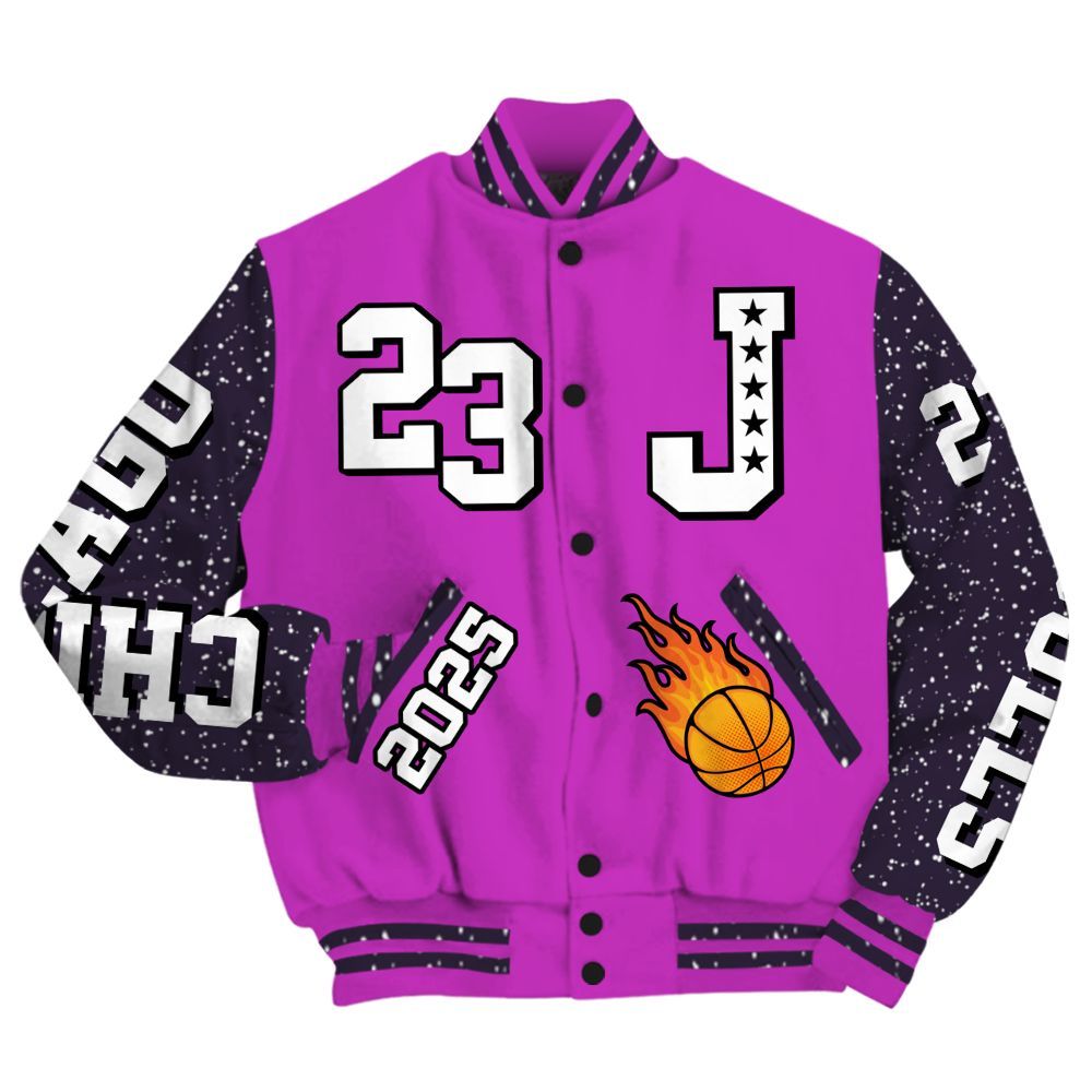 Varsity Jacket To Match Ja 2 Staregazer - Chicago 23 Basketball All Over Print