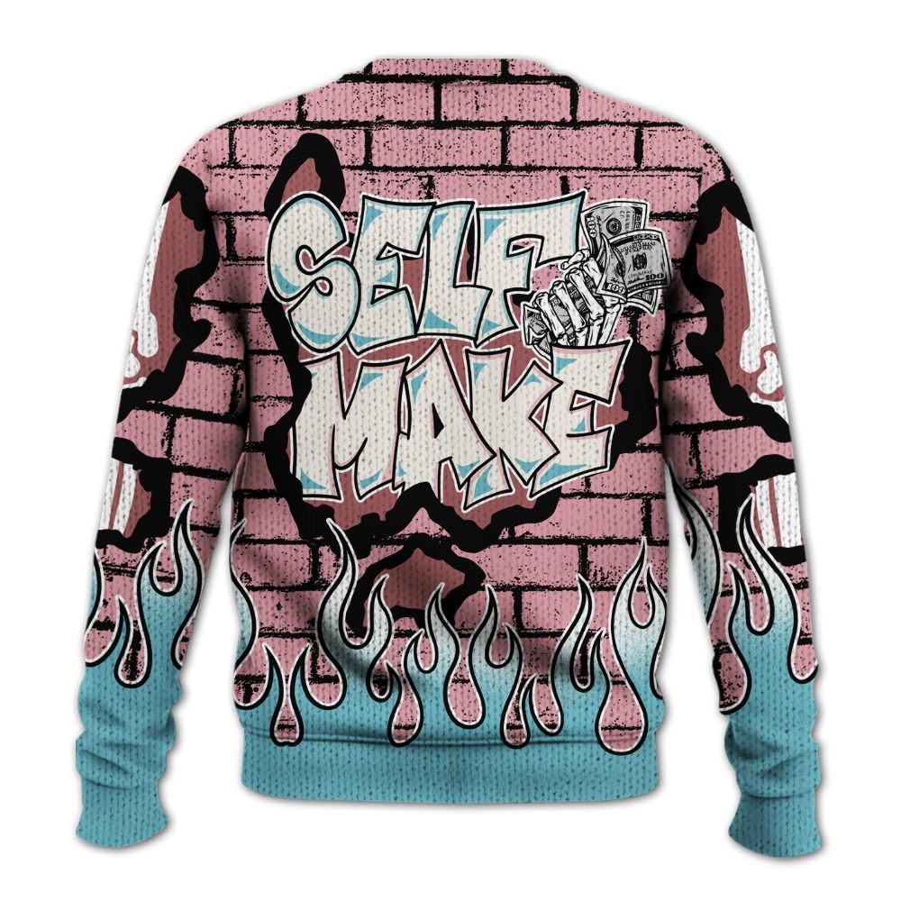 Knitted Sweater To Match Doernbecher 6s - Self Make Skeleton Crashed