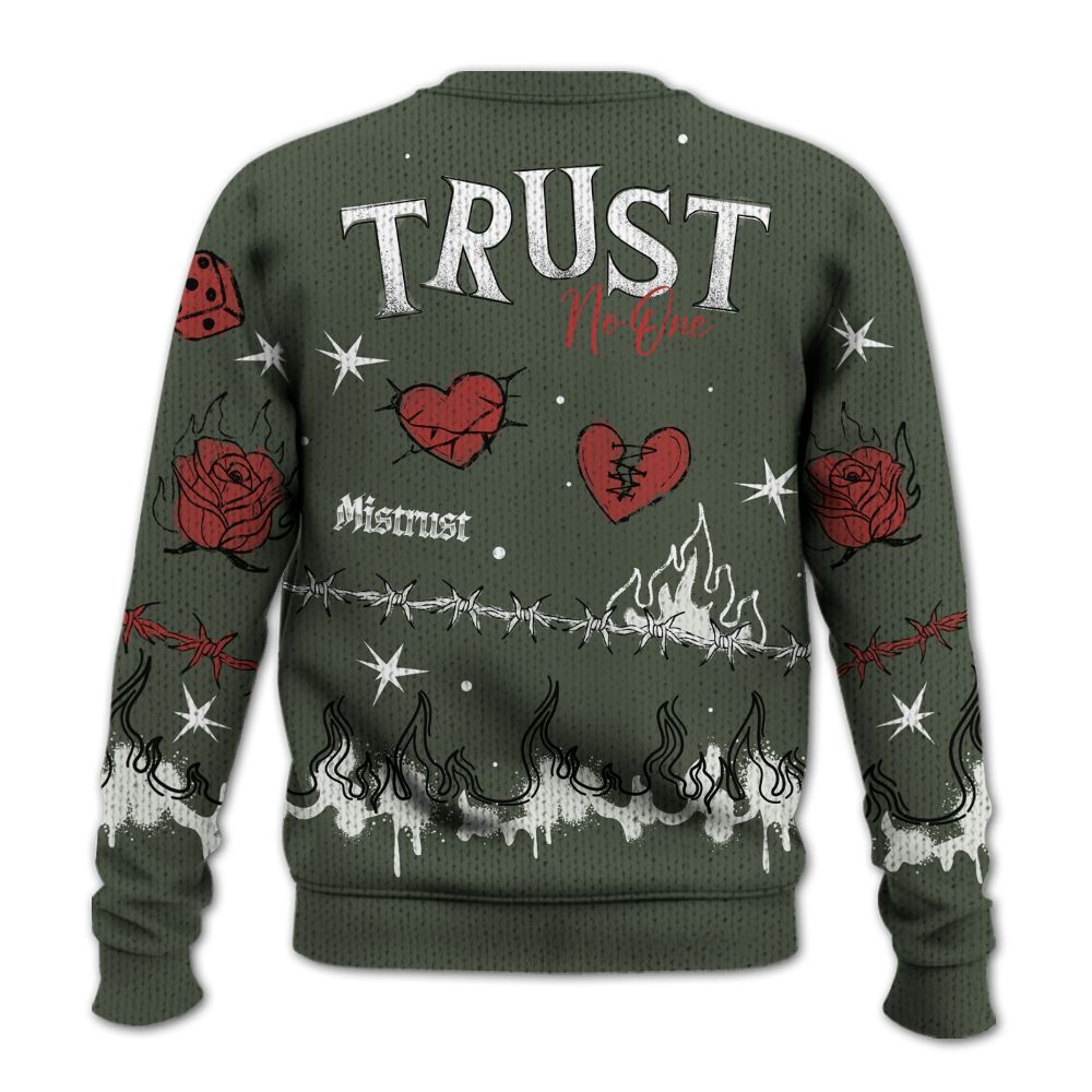 Sweater To Match Air Force 1 Low Year Of The Snake Shirt, Trust No One Snake-Bite Doodle Crayon Graphic