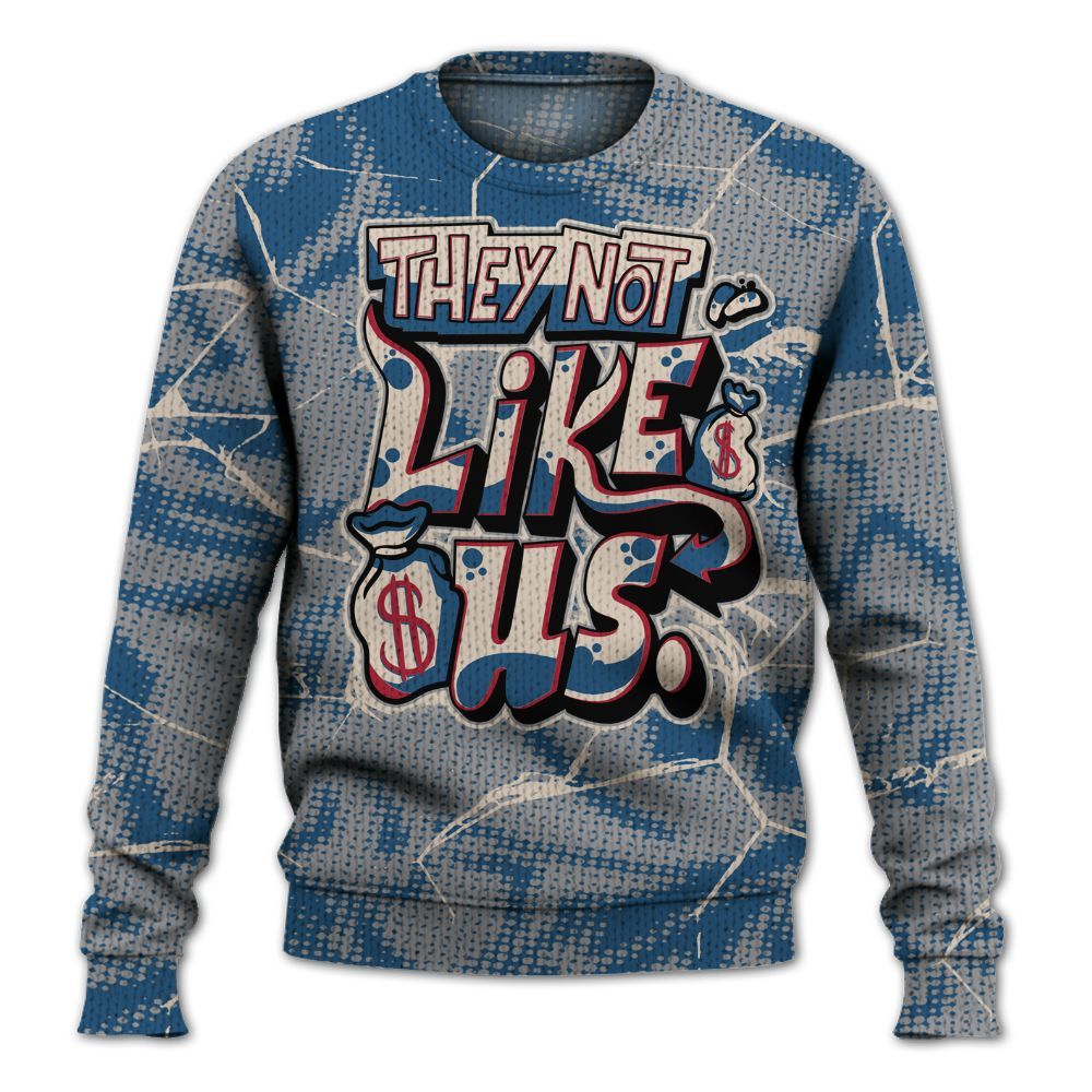 Knitted Sweater To Match Rare Air 3s - Dislike Us Graphic