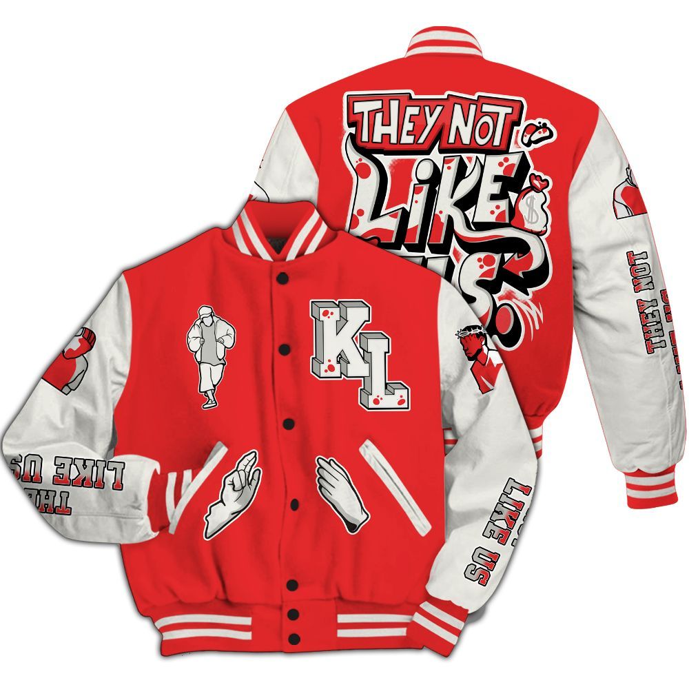 Varsity Jacket To Match Air Max 1 Jacquemus Red - Dislike Us Graphic All Over Print