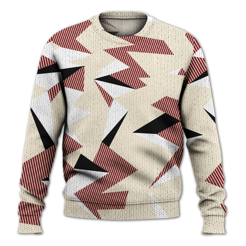 Sweater To Match Valentine's Day 2026 4s - Geometric Camouflage Pattern Graphic