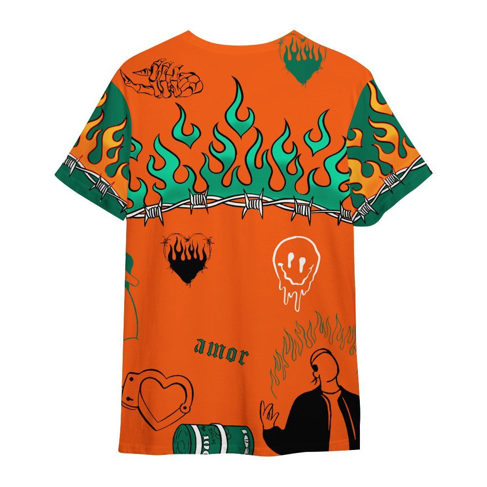 Shirt To Match SoleFly Sail Gorge Green 3s - Snake Trust No One All Over Print