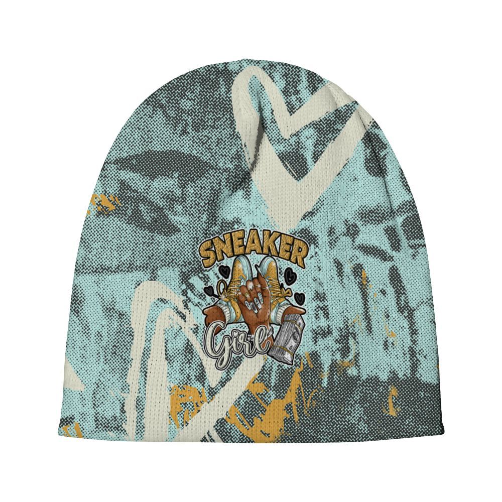 Beanie Hat To Match Pure Platinum 4s - Sneakerz Girlz Heart Grunge Graphic