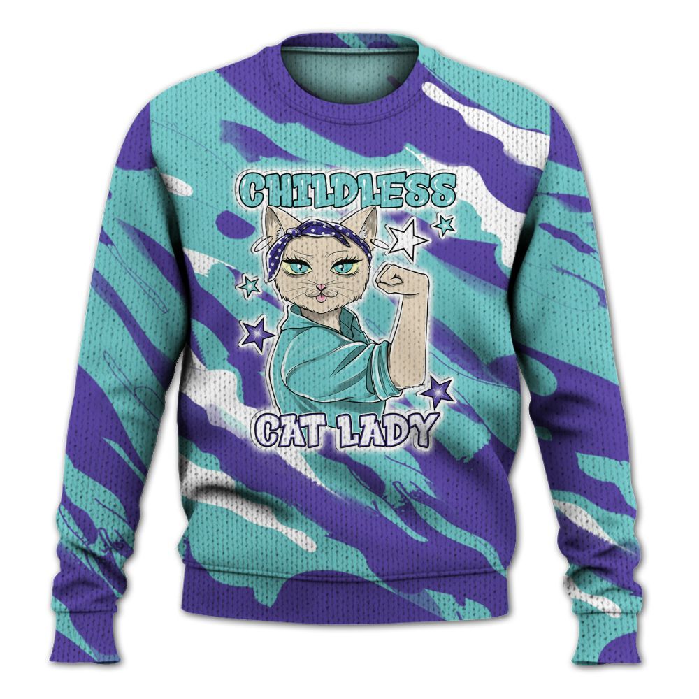 Knitted Sweater To Match Low Hornets 1s - Childless Kat Lady