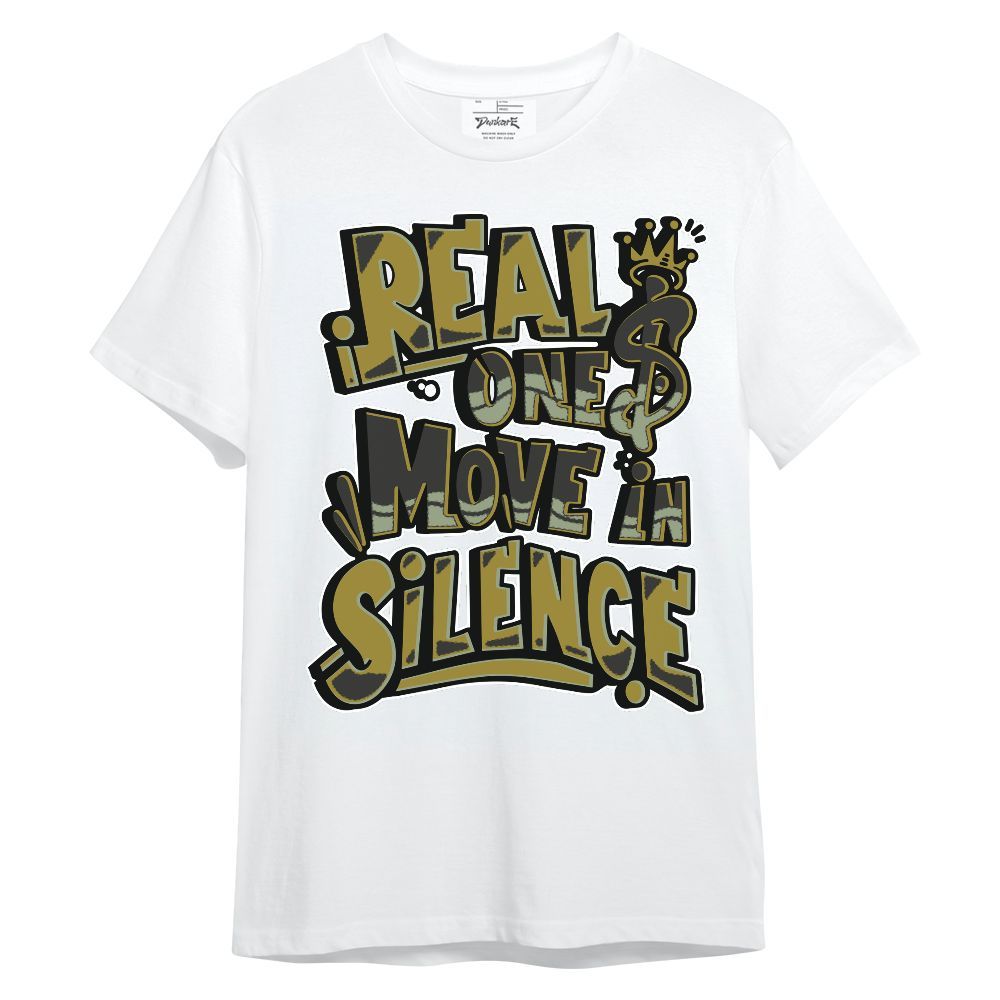 Shirt To Match Air Flightposite Metallic Gold - Ones Move In Silence Graphic Unisex Shirt
