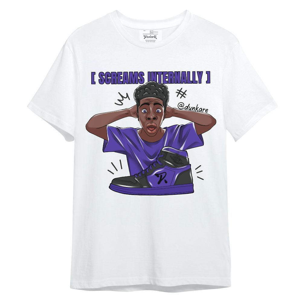 Shirt To Match Field Purple 12s - Scream Internally Unisex Shirt