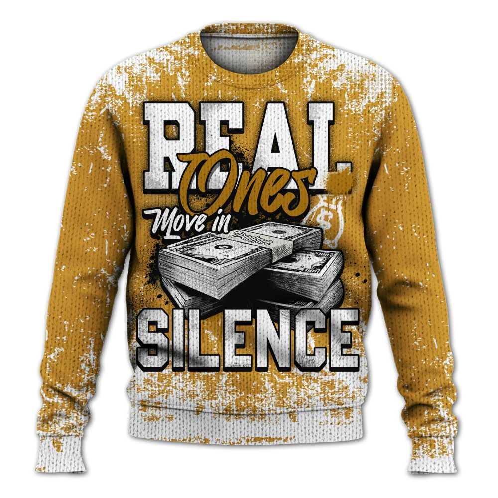 Knitted Sweater To Match Dunk Low Wheat Pale Ivory - Move In Silence Money Street Retro