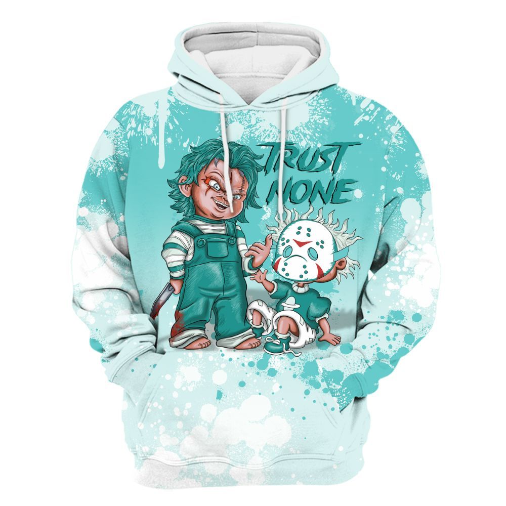 Hoodie To Match KD 4 Easter 2025 - Trust No One Scary All Over Print