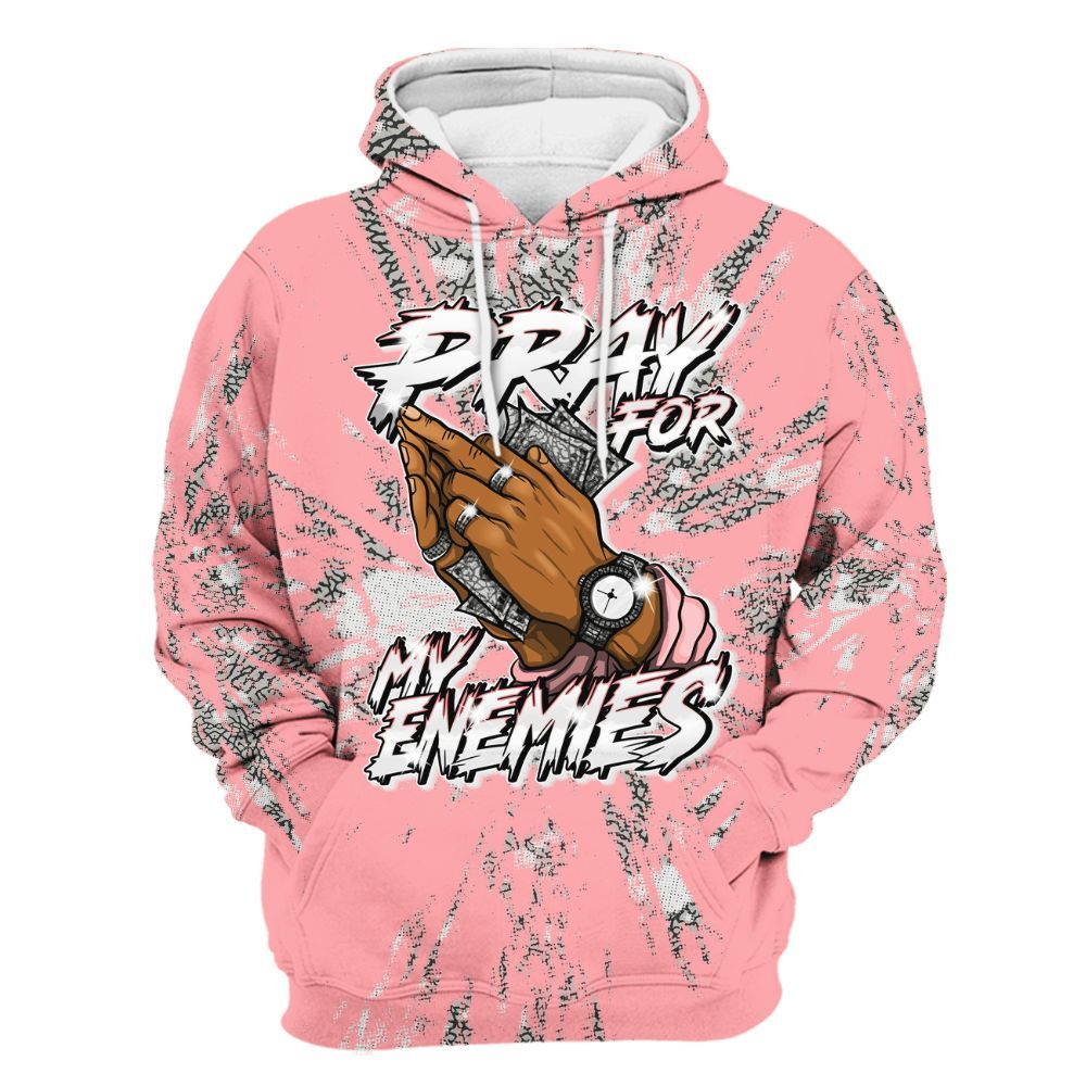 Hoodie To Match Retro Wings 3s - Prayed For Enemies Graphic Luxury All Over Print