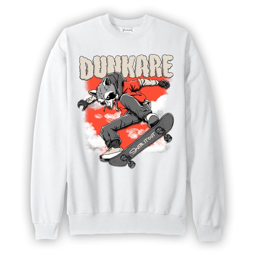 Sweatshirt To match Georgia Peach 3s Sweatshirt - Skateboard Raccoon Graphic