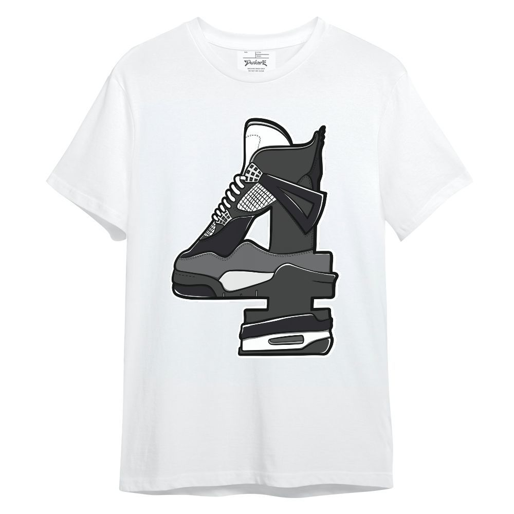 Shirt To Match White Thunder 4s - Number 4s Unisex Shirt