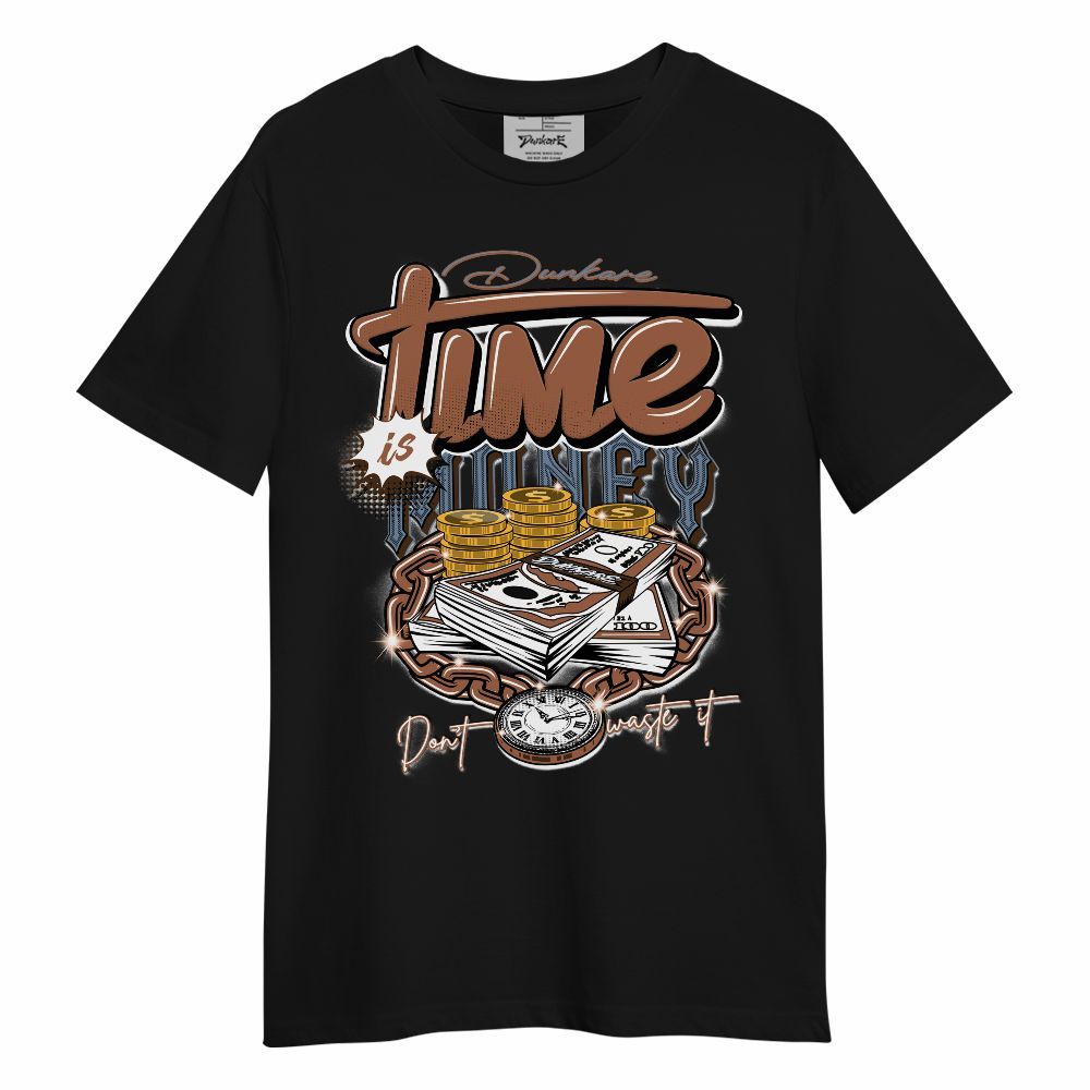 Shirt To Match Air Foamposite Metallic Copper Time Is Money Unisex Shirt