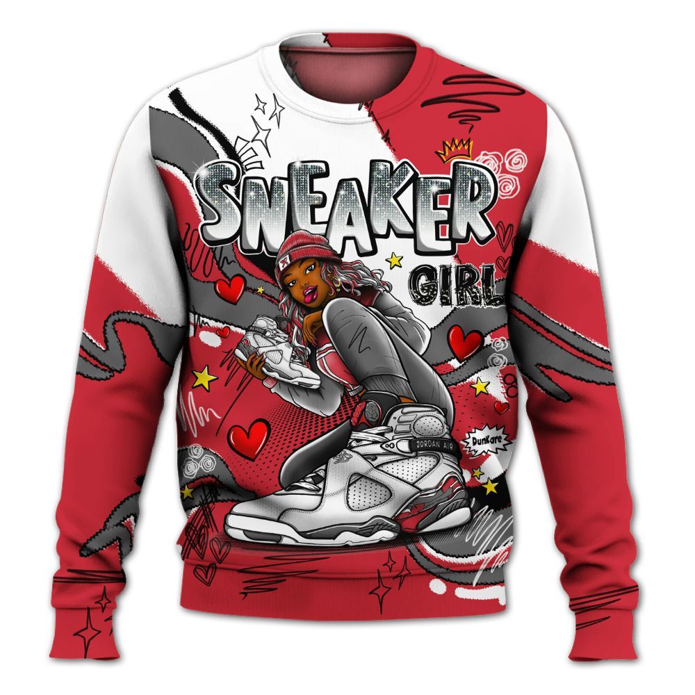 Sweatshirt To Match Bunny 2025 8s - Sneaker Girl With Shoes All Over Print