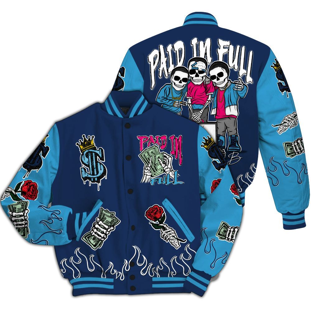 Varsity Jacket To Match Air Max 180 University Blue - Everybody Paid In All Over Print