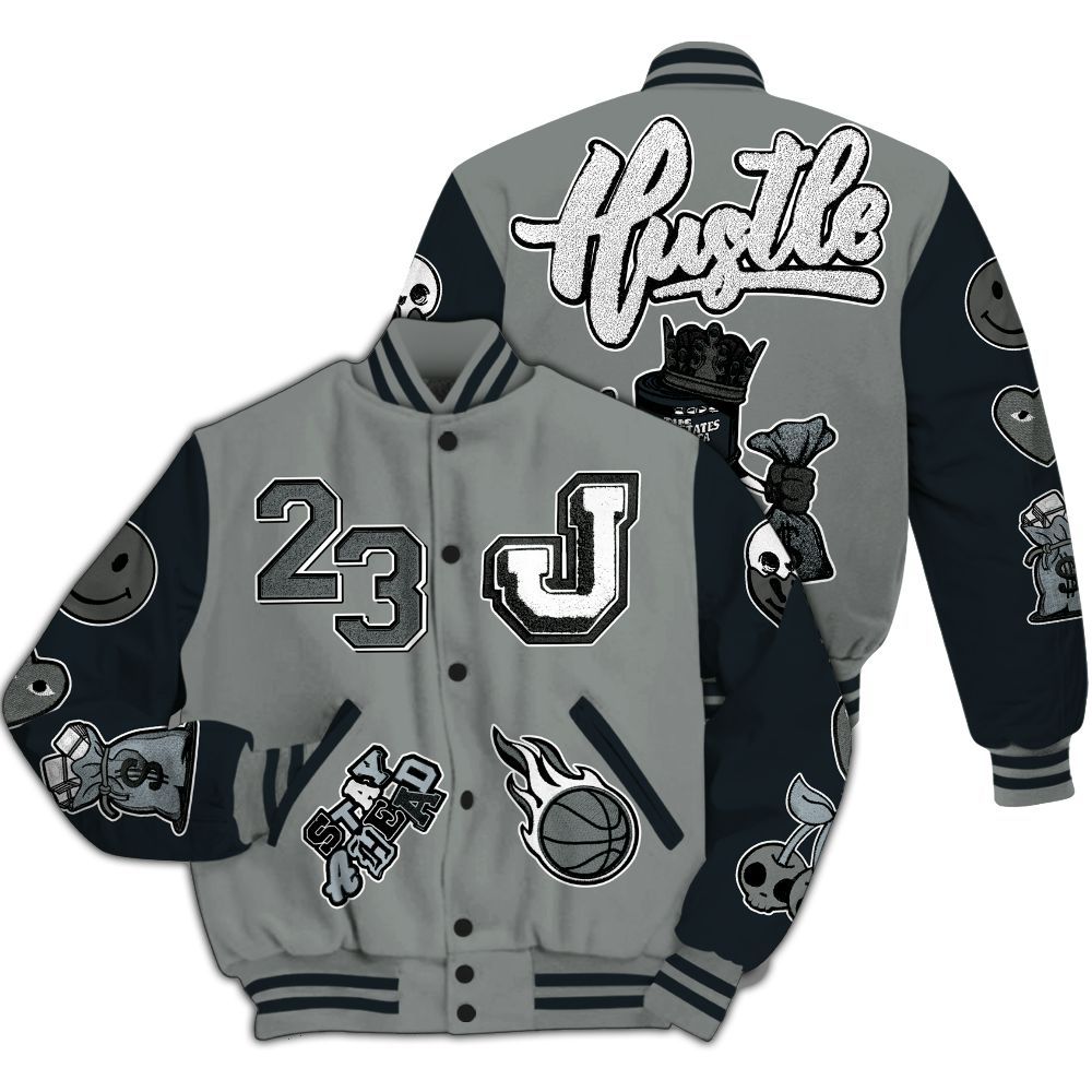 Varsity Jacket To Match Retro Georgetown 6s - Hustles Money Number 23 All Over Print