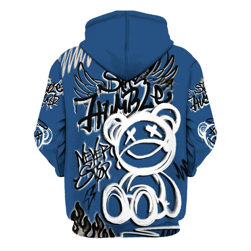 Hoodie To Match High OG Midnight Navy 1s - Humble Drip Streetwear Graffity All Over Print