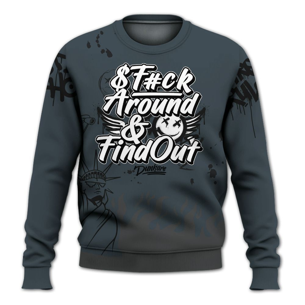 Sweatshirt To Match Air Max Sunder Gore Tex Black - Graphic Fck Around Find Out All Over Print