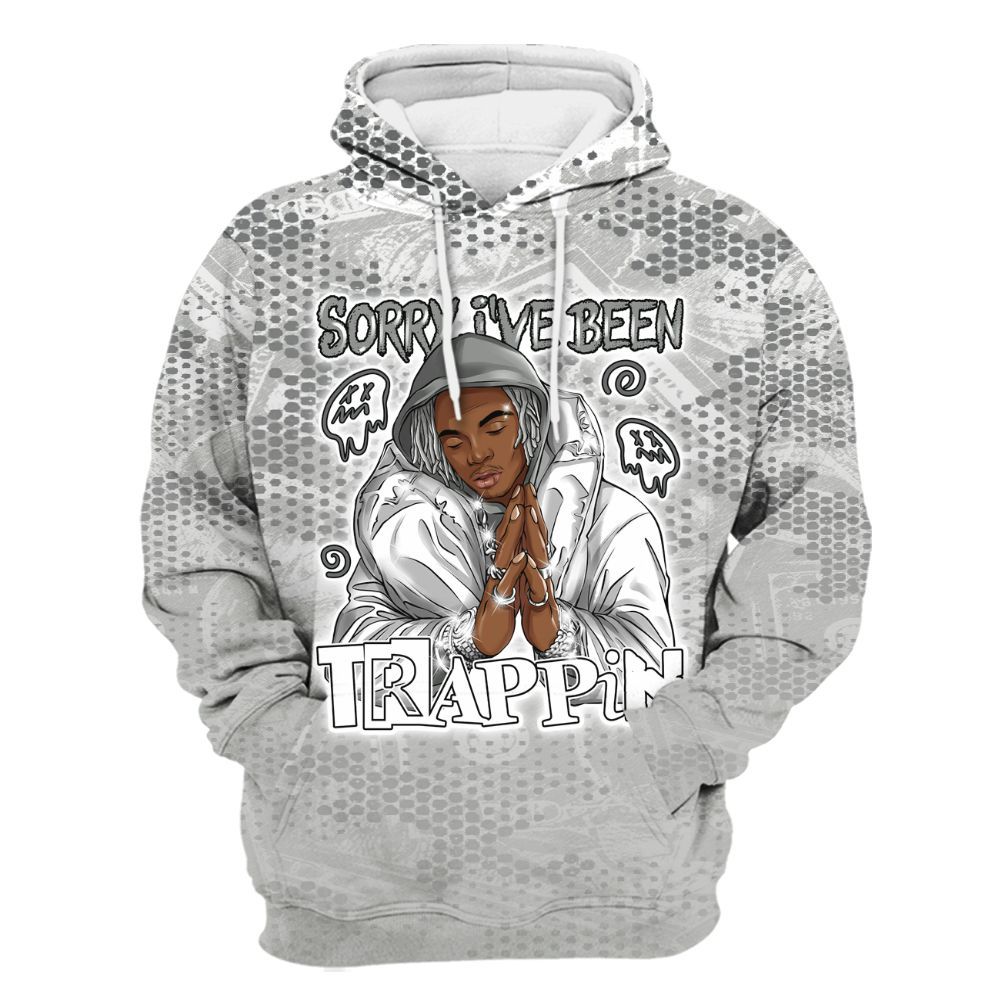 Hoodie To Match Retro Wet Cement 4s - Trappin' Banknote All Over Print