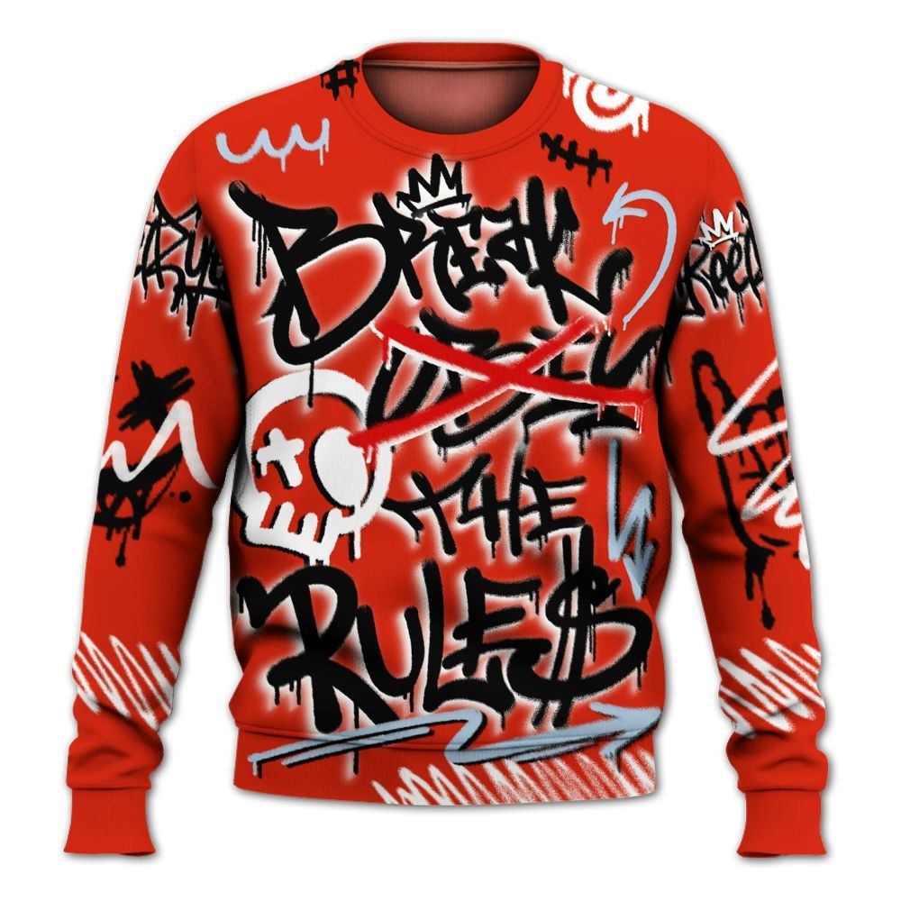 Sweatshirt To Match Retro Cherry 11s - Break Rules Streetwear All Over Print