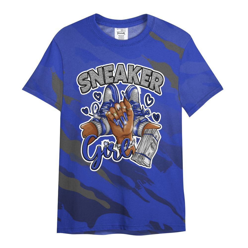 Shirt To Match Air Max Plus Black Racer Blue - Sneakerz Girlz Colored All Over Print