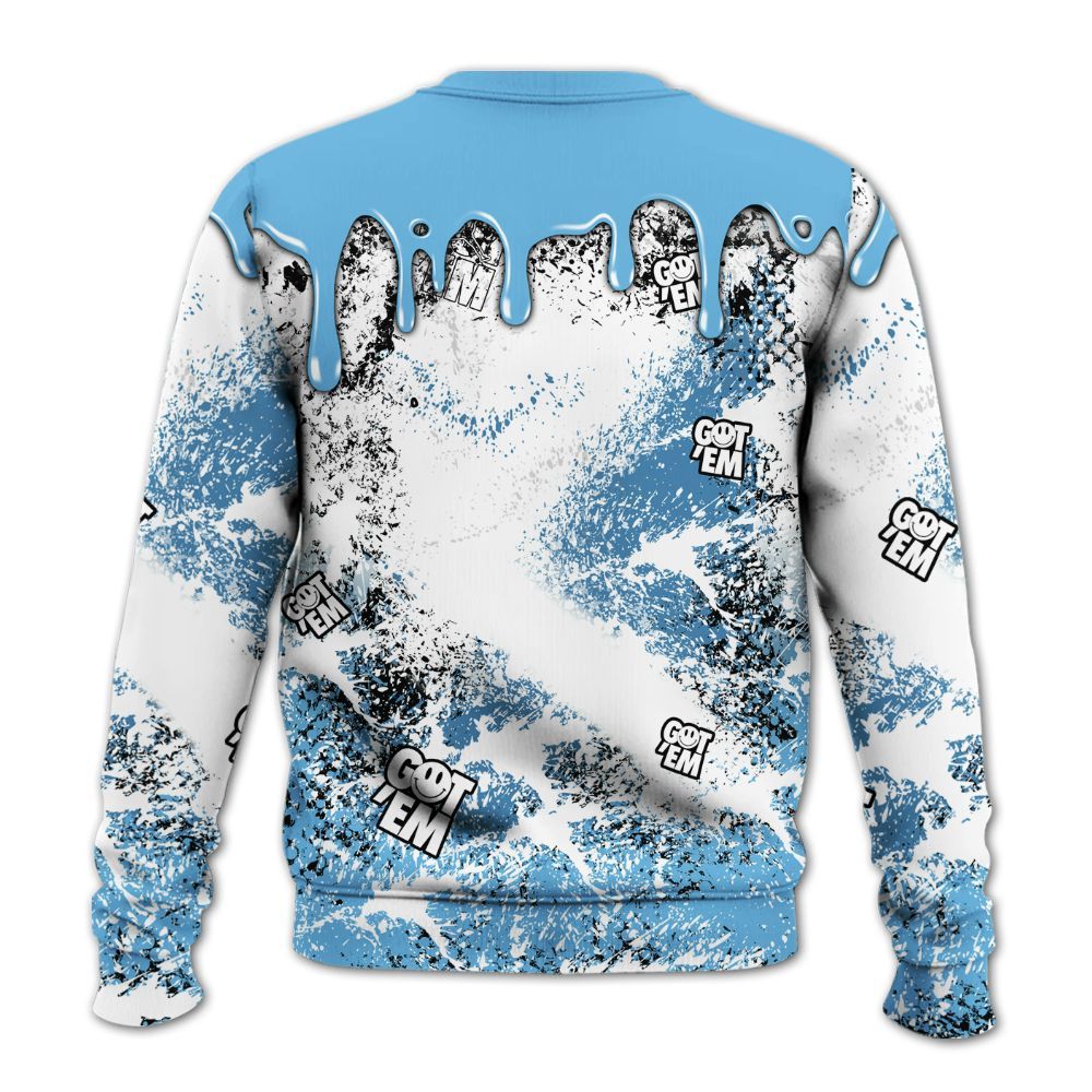 Sweatshirt To Match Melo 12s - Dripping 23 Drip All Over Print