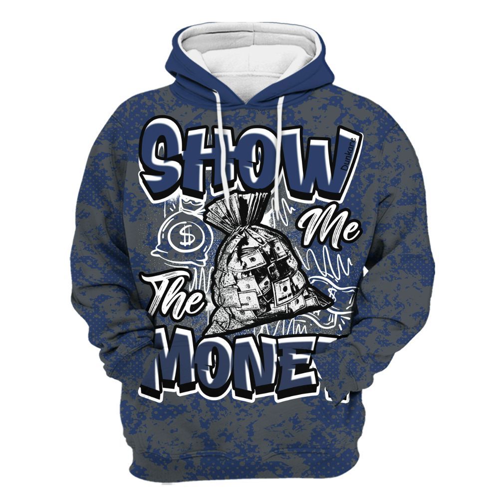 Hoodie To Match Retro Flint 13s - Show Me The Money Retro All Over Print