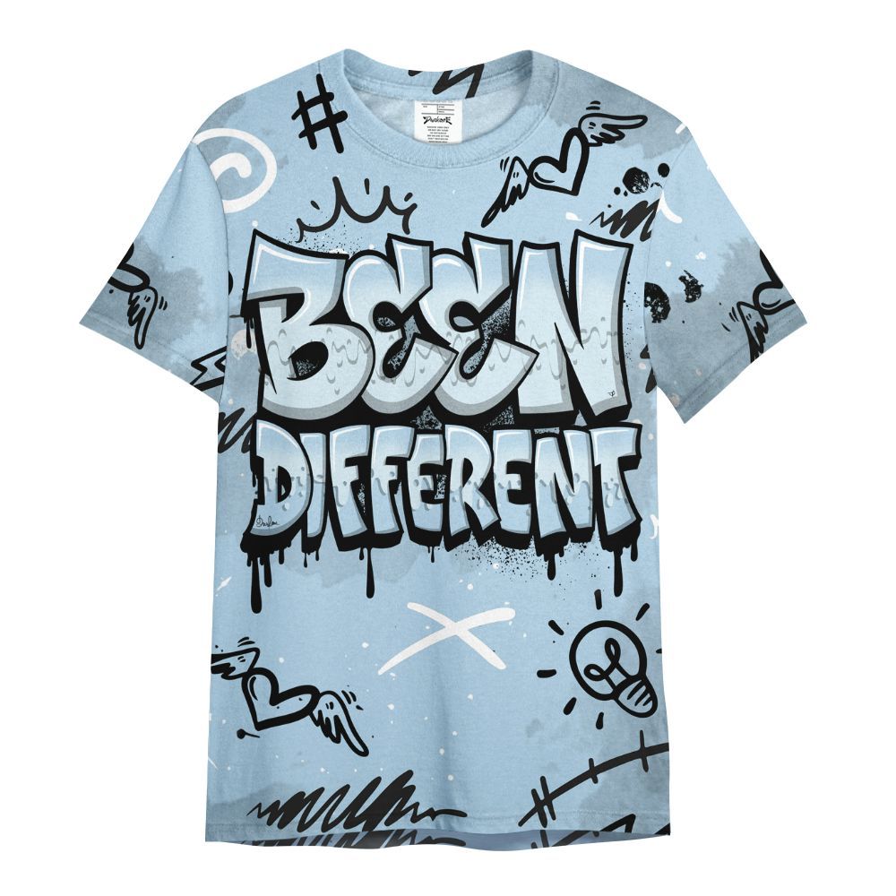 Shirt To Match Foamposite One Psychic Blue - Drip Been Di2ferent All Over Print