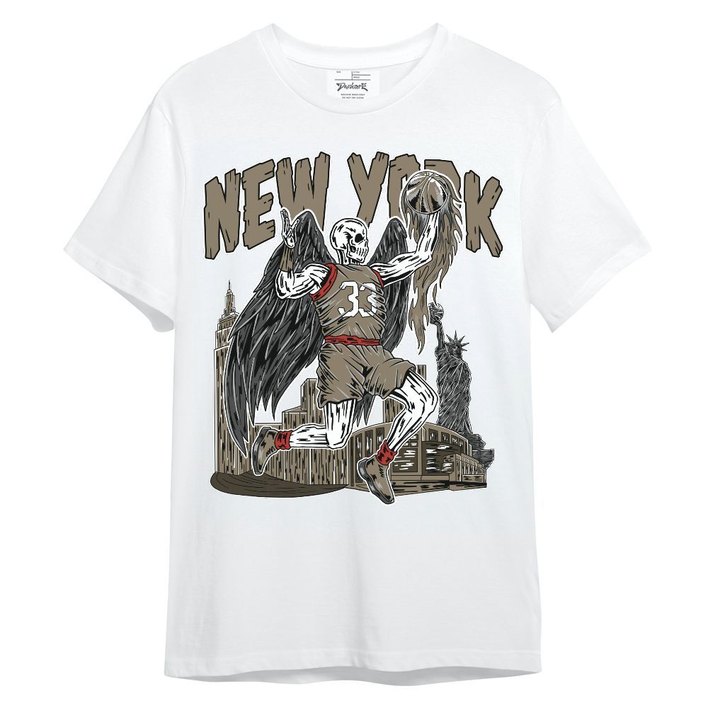 Shirt To Match Olive 9s - Ewing Era Skeleton Unisex Shirt