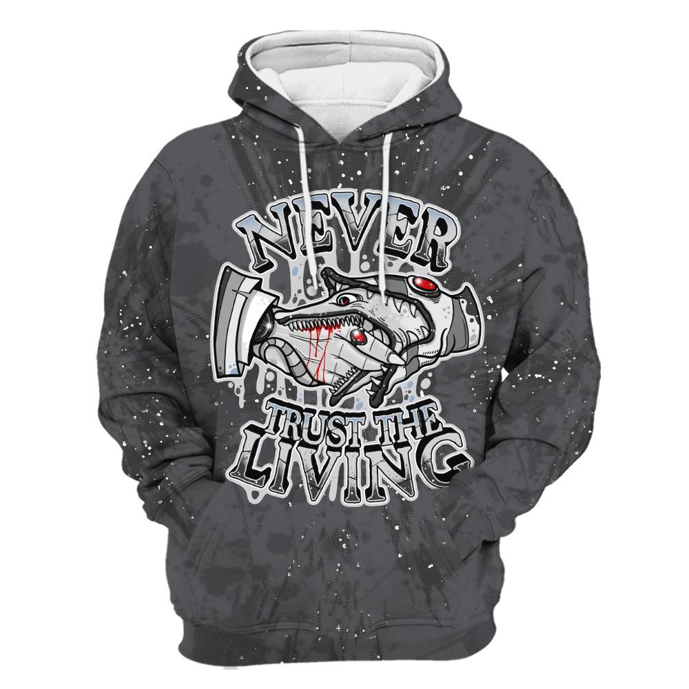 Hoodie To Match Reverse Oreo 6s - Never Trusting Living Graphic Halloween All Over Print