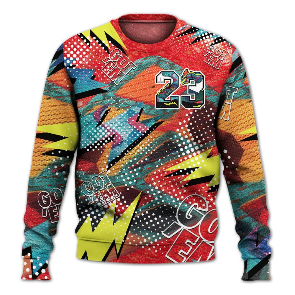 Sweatshirt To Match Kobe 8 What The - Custom Name Number 23 5s All Over Print