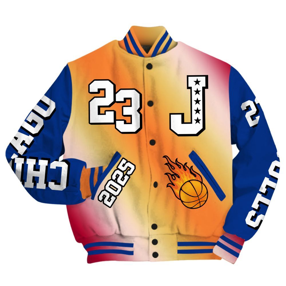 Varsity Jacket To Match Air Griffey Max Los Angeles 1s - Chicago 23 Basketball All Over Print