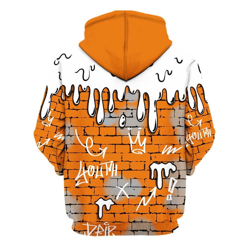 Hoodie To Match Orange Citrus 3s - Been Different All Over Print