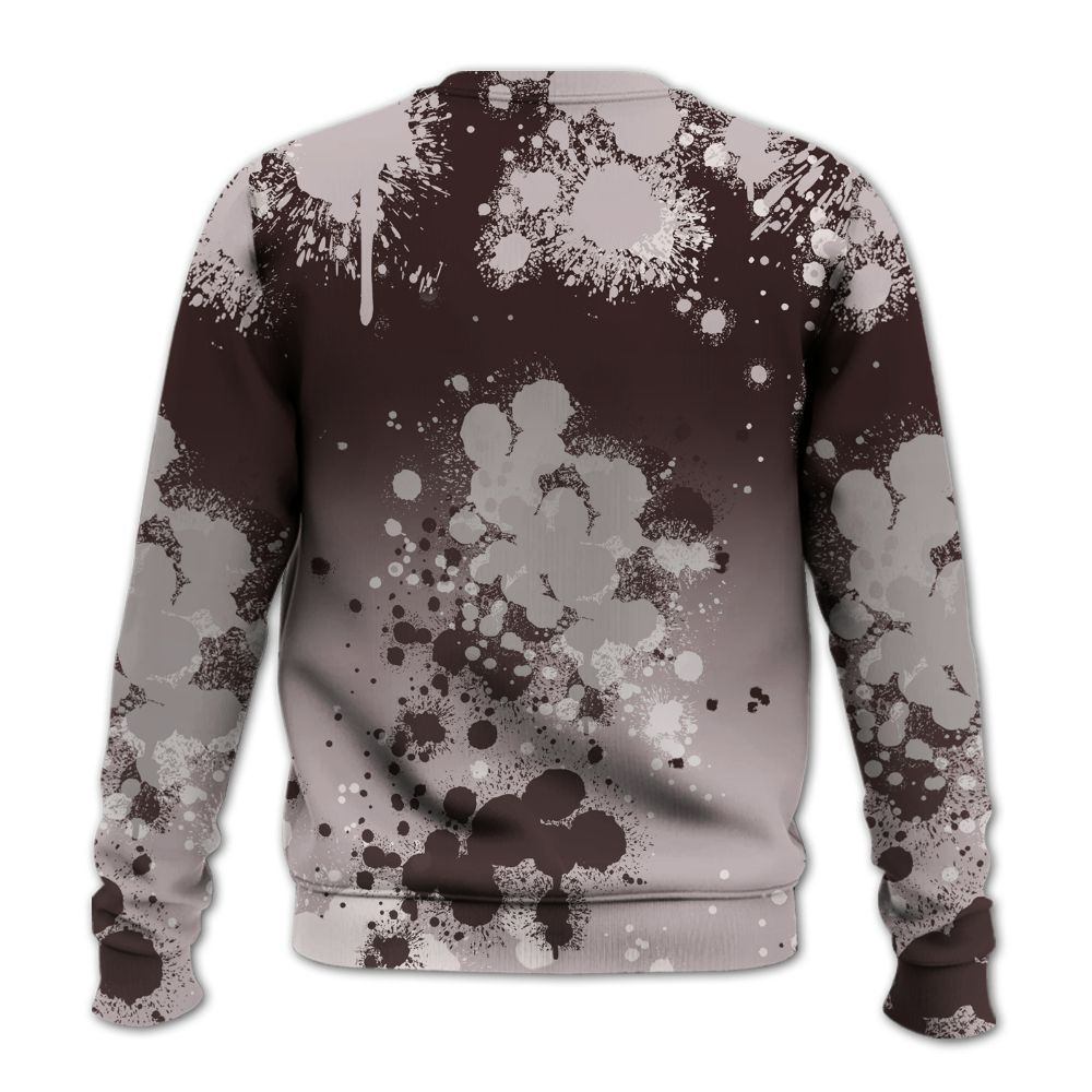 Sweatshirt To Match AMM Air Smokey Mauve 6s - God Blessed Ink Drip All Over Print