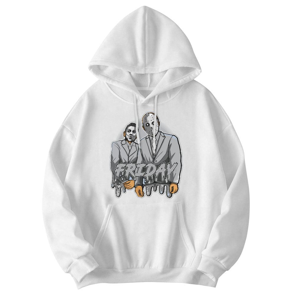 Sweatshirt To Match Low OG Wolf Grey 1s - Friday Halloween Graphic Graphic