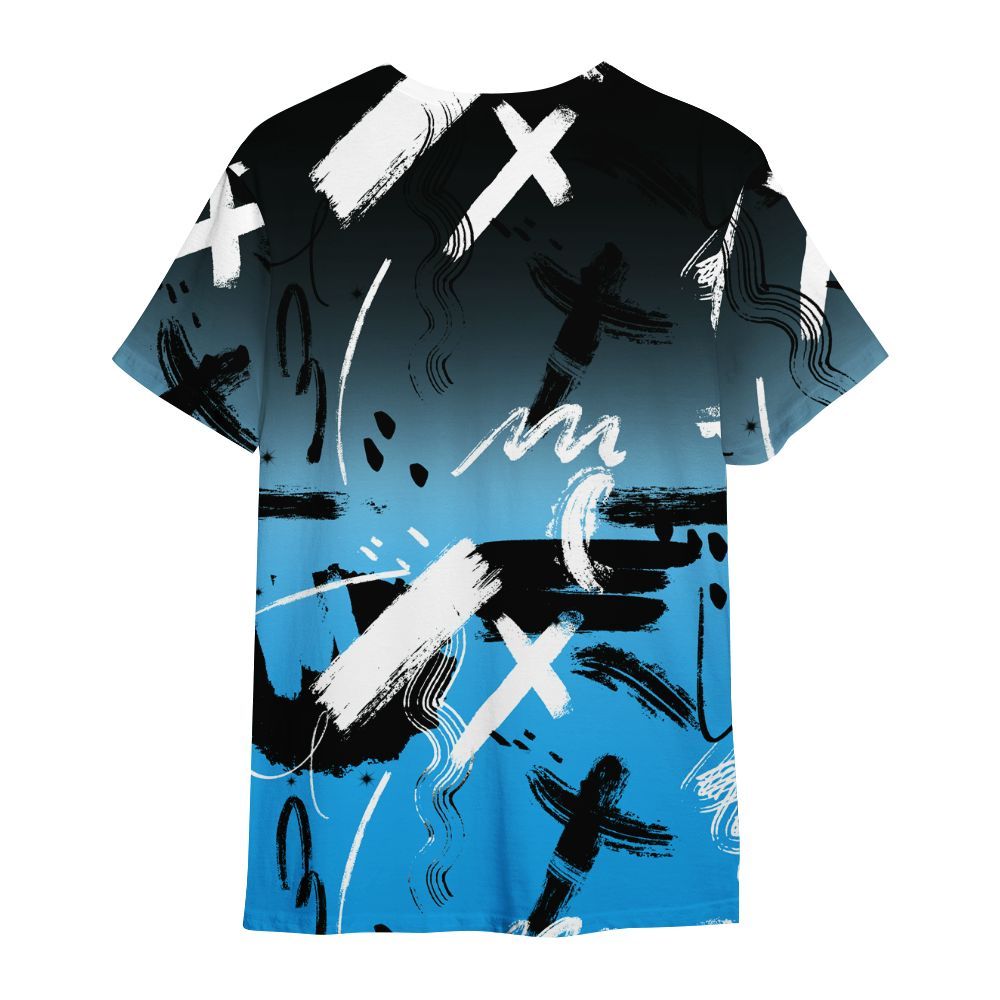 Shirt To Match Black University Blue 2022 13s - Money Hustle Grind Pray All Over Print