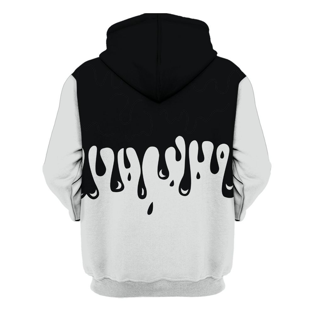 Hoodie To Match Mid Space Jam 1s - Snake Trust No One Drip All Over Print