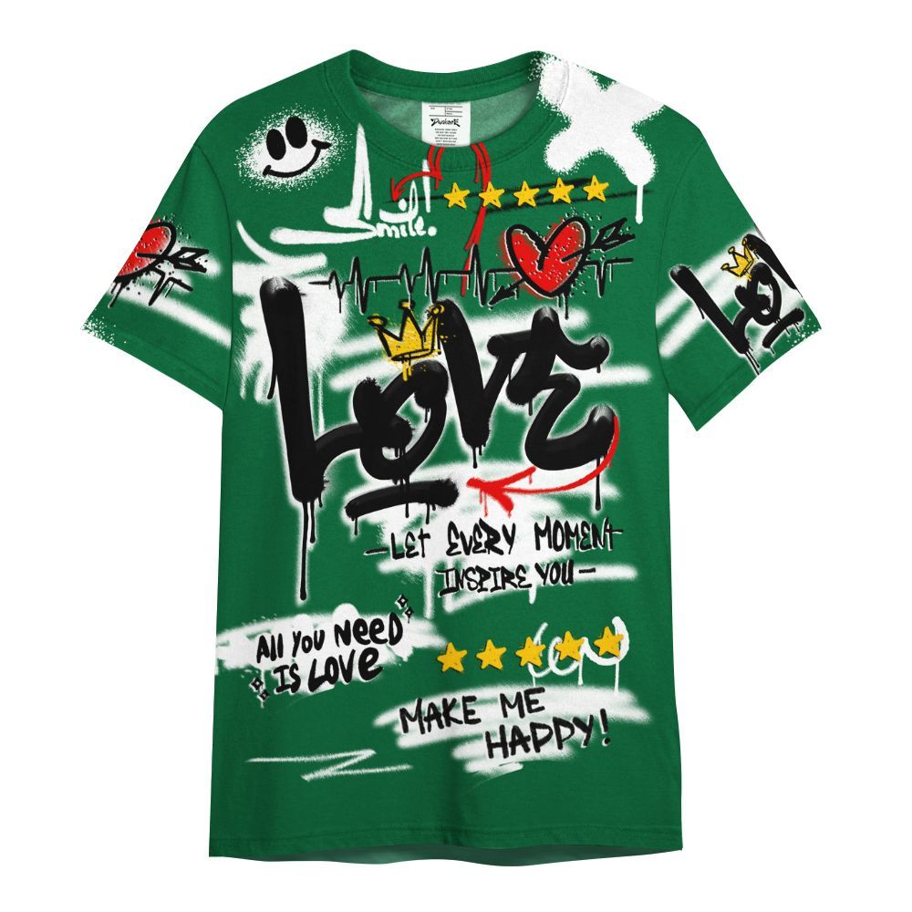 Shirt To Match Bucks 12s - Happy Love Beats Graffiti Streetwear All Over Print