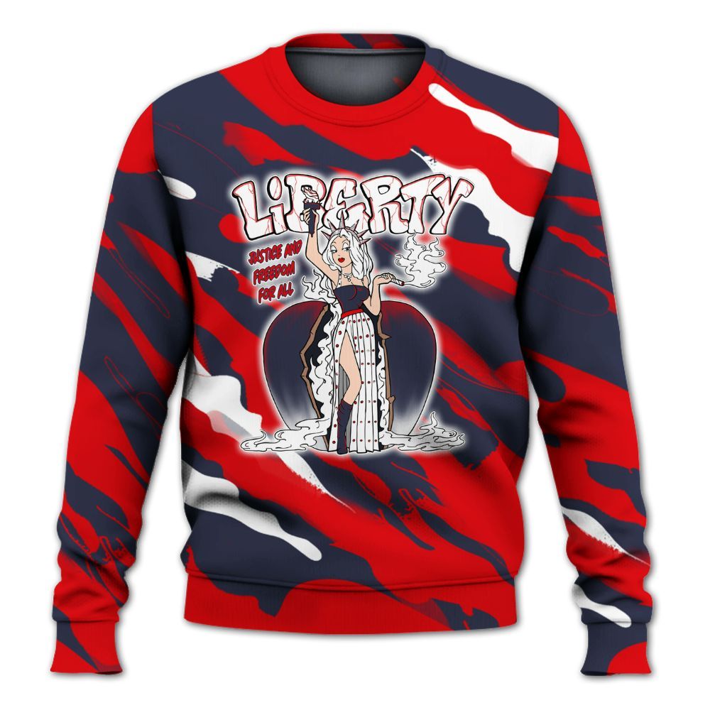 Sweatshirt To Match Low OG Howard University 1s - Midwest Cartoon Colored All Over Print