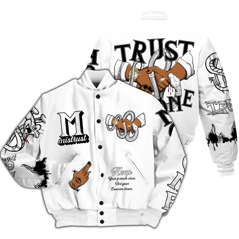 Varsity Jacket To Match Kobe 9 EM Protro Halo - Trust No One Snake-Bite Street Style All Over Print
