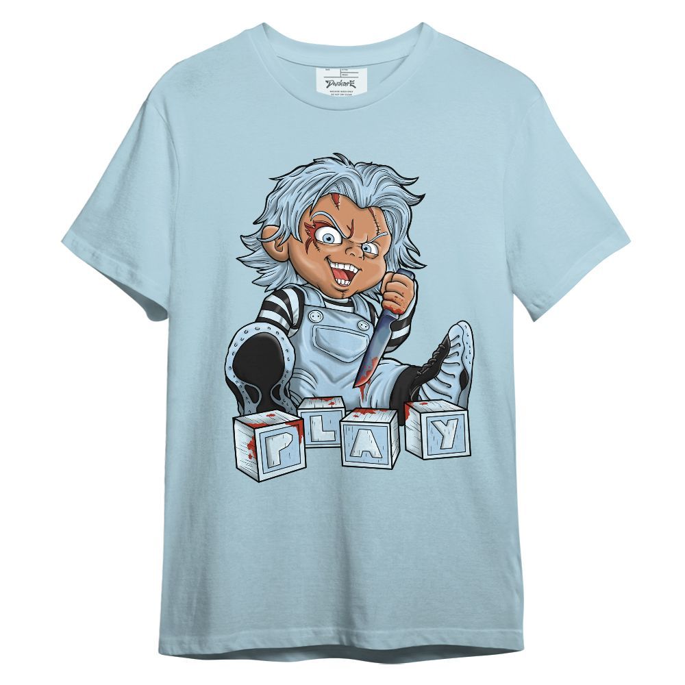 Shirt To Match Foamposite One Psychic Blue - Play Horror Sneaker Graphic