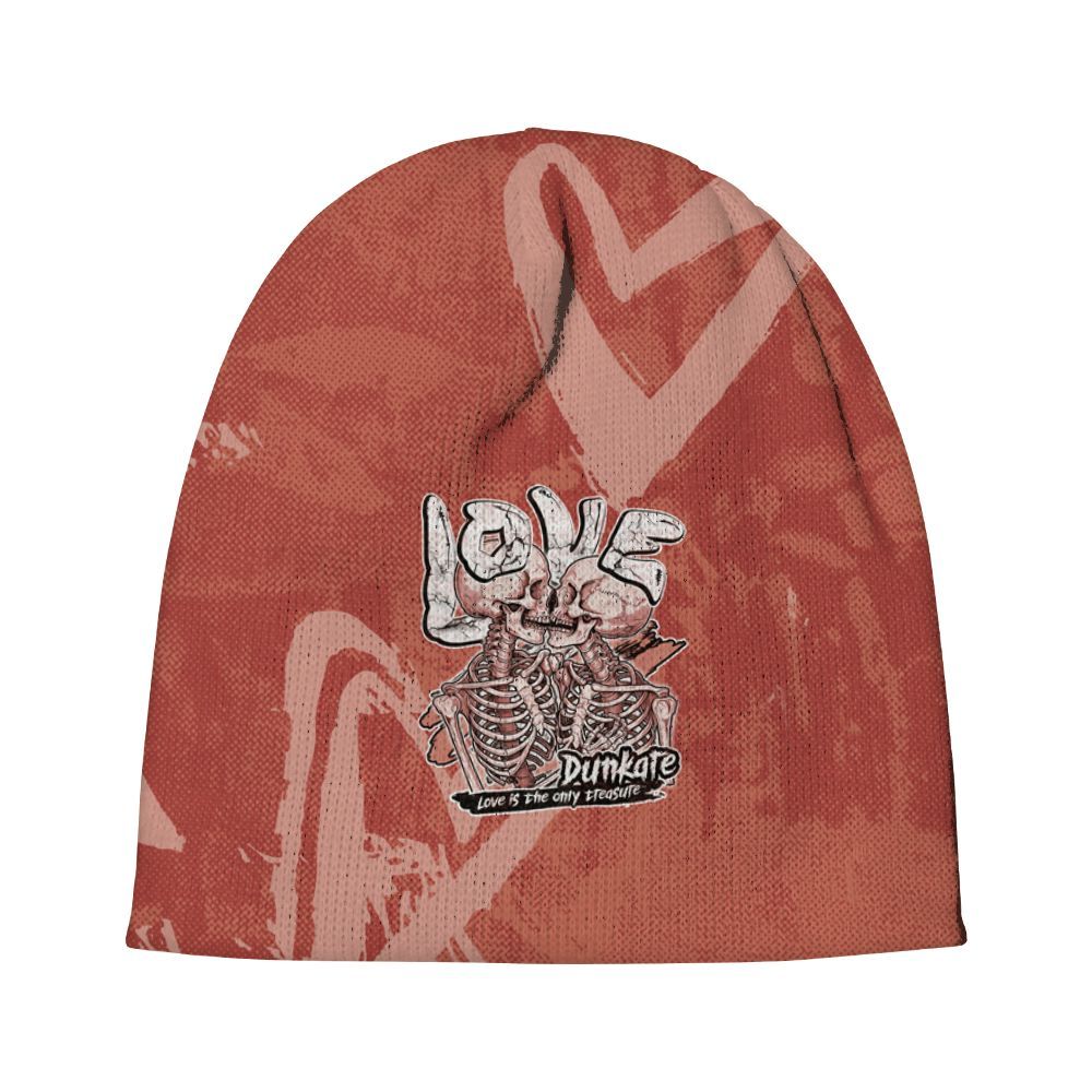 Dunkare Dune Red 13s Hat - Skull Love Beanie Hat