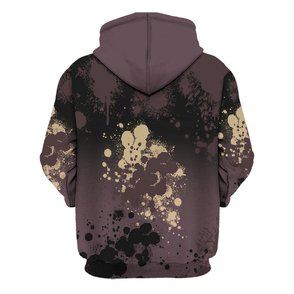 Hoodie To Match AMM Black 3s - God Blessed Ink Drip All Over Print