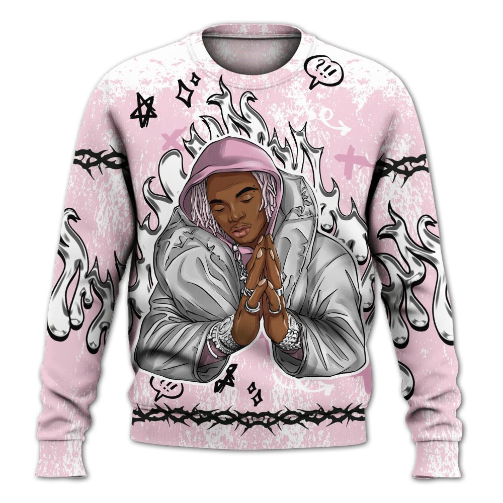 Sweatshirt To Match Orchid 4s - Trappin' Unique Graphics All Over Print