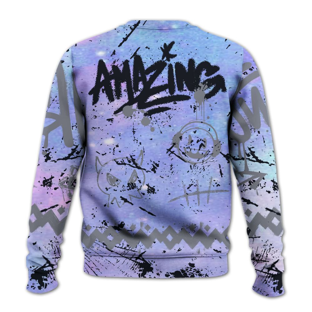 Sweatshirt To Match Zen Master 4s - Friday Sneaker Crayon All Over Print