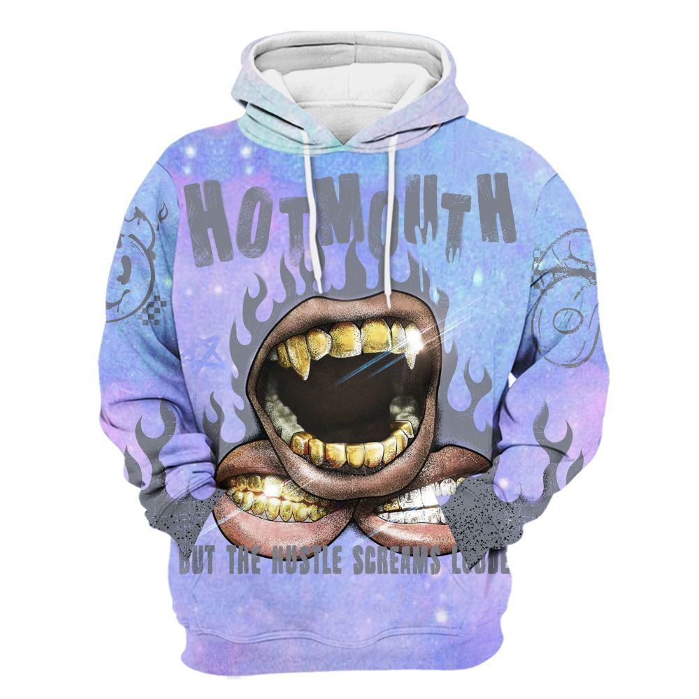 Hoodie To Match Zen Master 4s - Mouth Burning Street Style All Over Print
