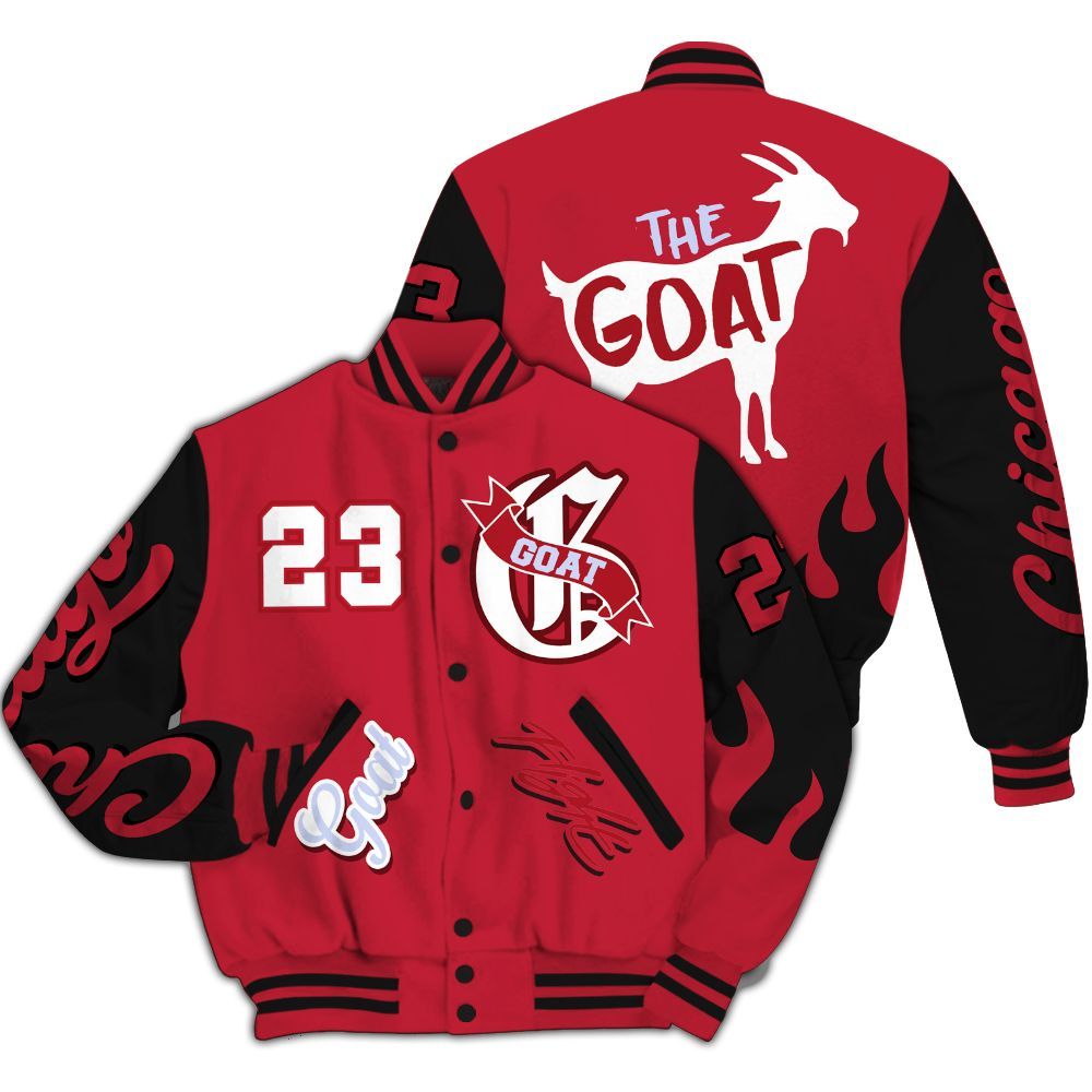Varsity Jacket To Match Toro Bravo 6s - The G.O.A.T Flight Streetwear All Over Print