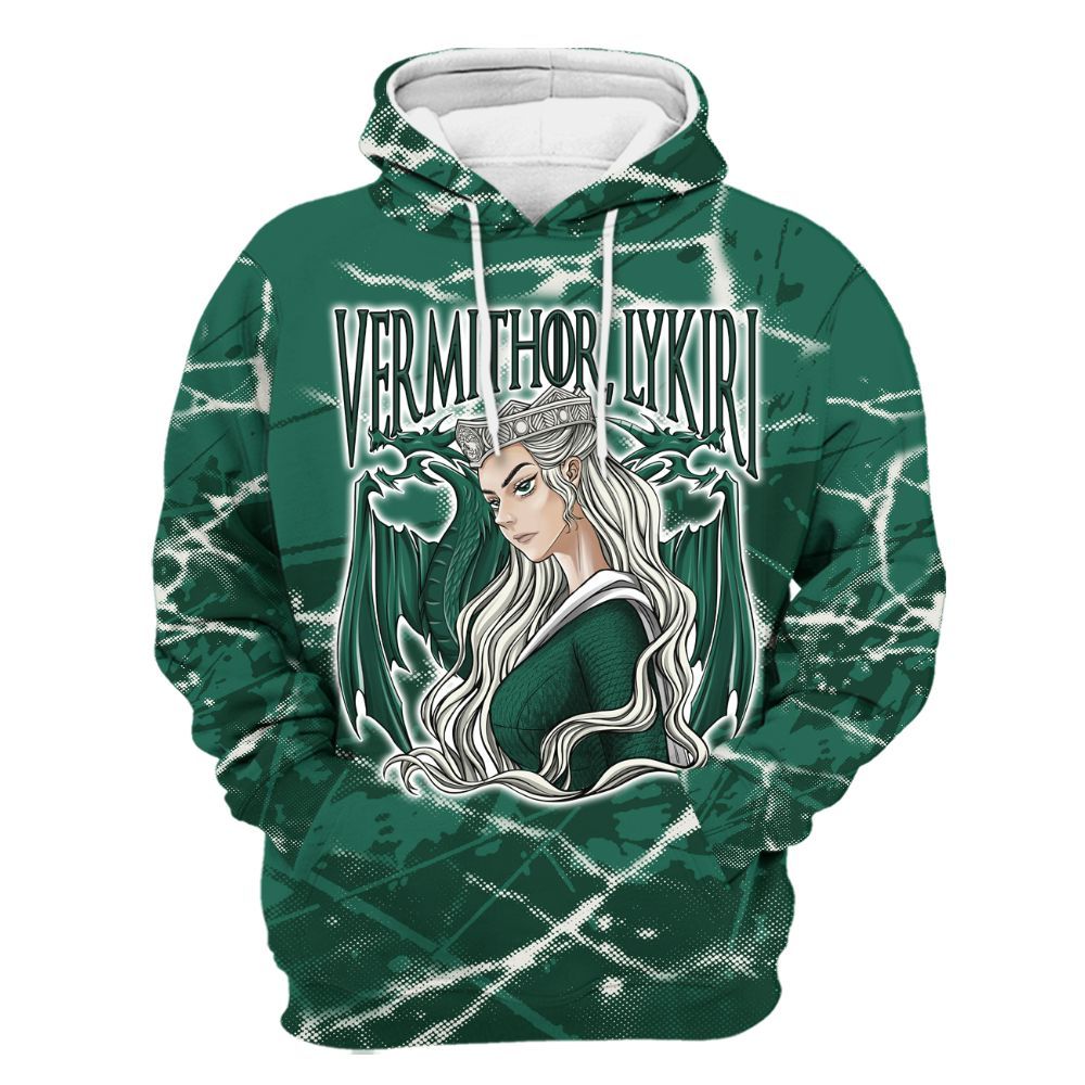 Hoodie To Match Oxidized Green 4s - Dragon's Mom! Profound All Over Print