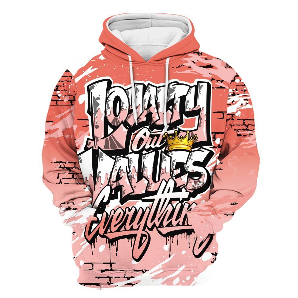 Hoodie To Match Low OG PSG 1s - Values Of Loyalty Drip All Over Print